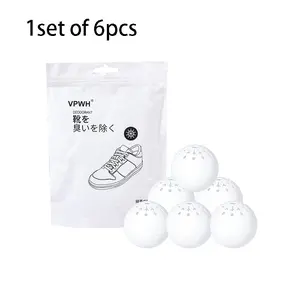 6/12/24 Pcs Shoe Deodorizer Balls, Shoe Deodorant, Natural Plant Extract, Safe & Non-Toxic, Ideal for Sports Shoes, Bags, Lockers, Freshen Up Footwear
