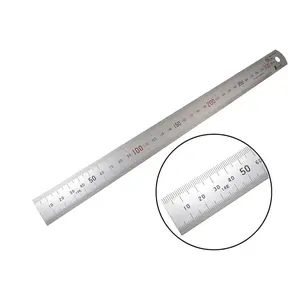 Rigid Zero Glare Metric Machinist Ruler, 300 Mm, Scale with 0.5 Mm and Markings, Precision Measurement Tool
