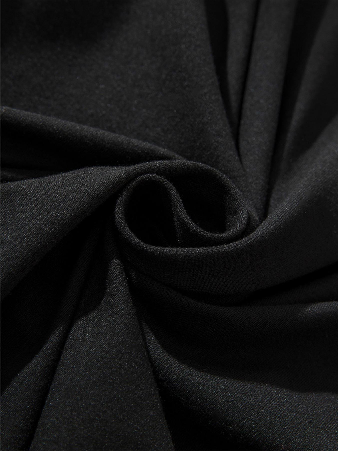 Men's Solid Plain Long Sleeve Crew Neck T-shirt, Casual Regular Fit Basic Round Neck Tee for Fall & Winter, Men's Clothes for Daily Wear