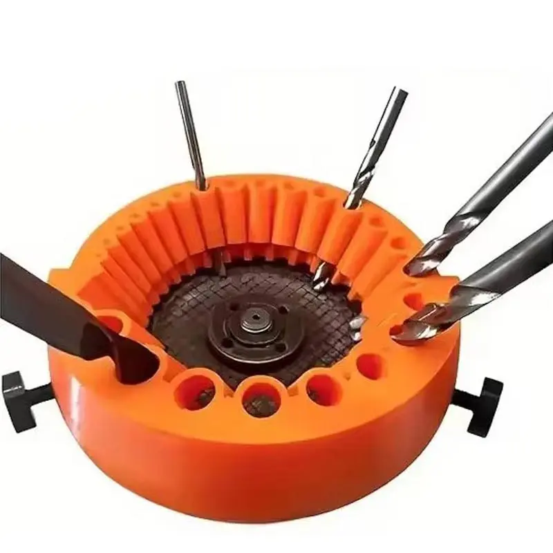 Drill Grinder Upgrade Version Multi-functional Drill Grinder 118-degree Angle Grinder Drill Grinder Power Drill Grinding Heavy-duty High-strength Tool Suitable for 2 to 13 mm Drill Grinding 125 mm Grinder (1 piece), used for repairing old drills