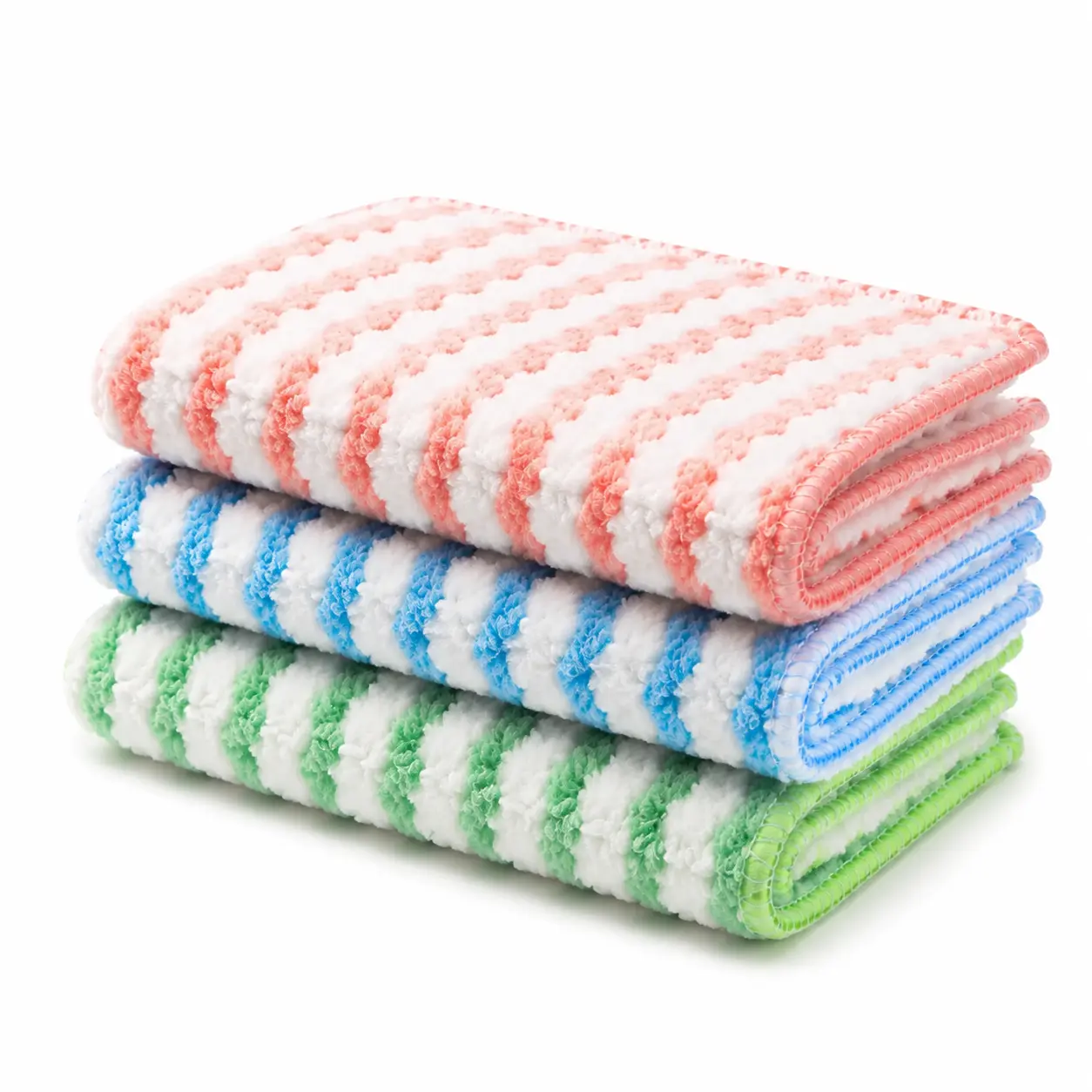 Premium Microfiber Cleaning Cloths – 10-Pack Set, Single Solid Color per Pack (Color Assorted Randomly), Ultra-Soft Lint-Free Fabric for Streak-Free Cleaning on Glass, Screens, and Surfaces