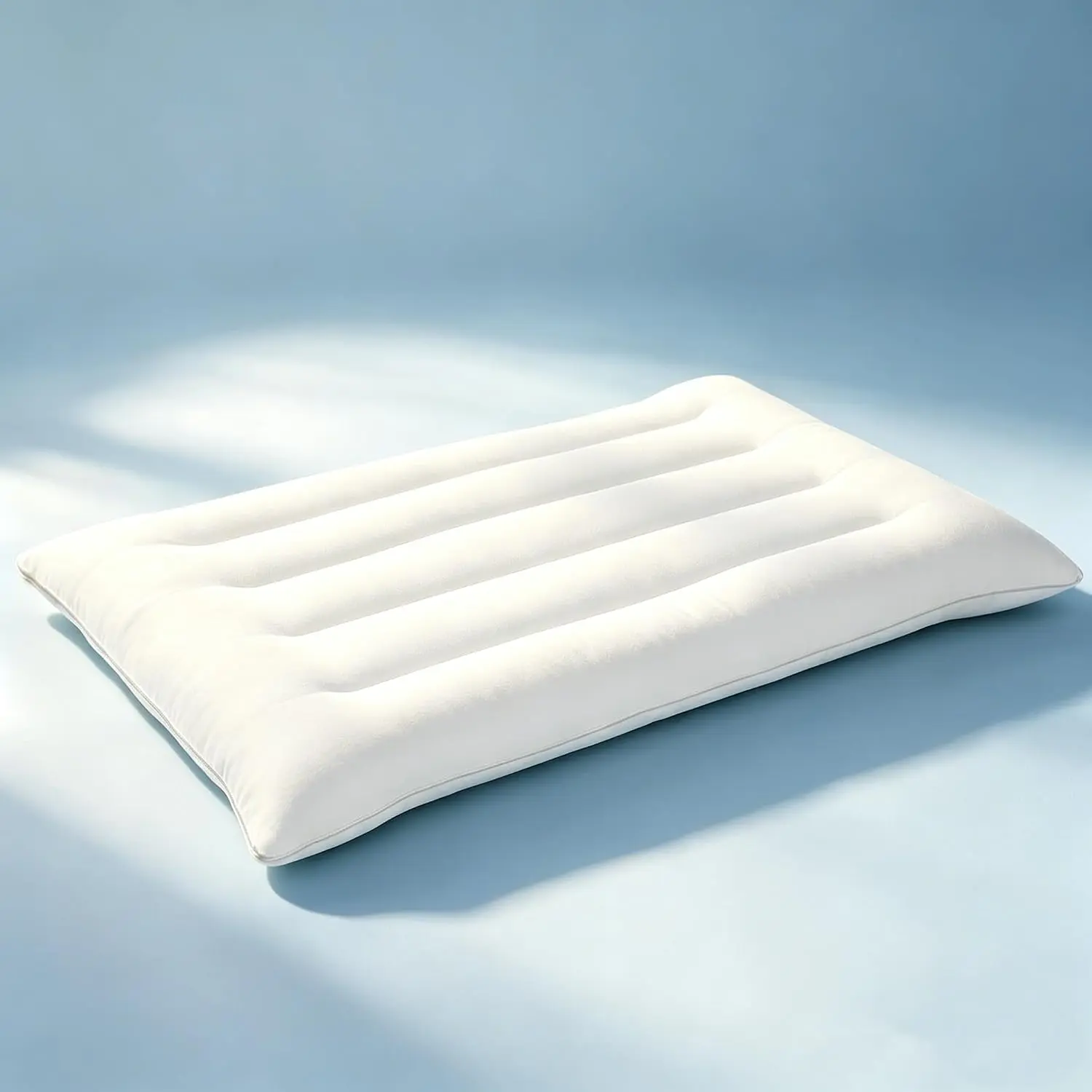Flat Pillows for Sleeping Thin, 7D High Support 2.5 inch Height Ultra Thin Pillows, Slim Bed Pillows for  Sleeper,Standard Size -18x26 in