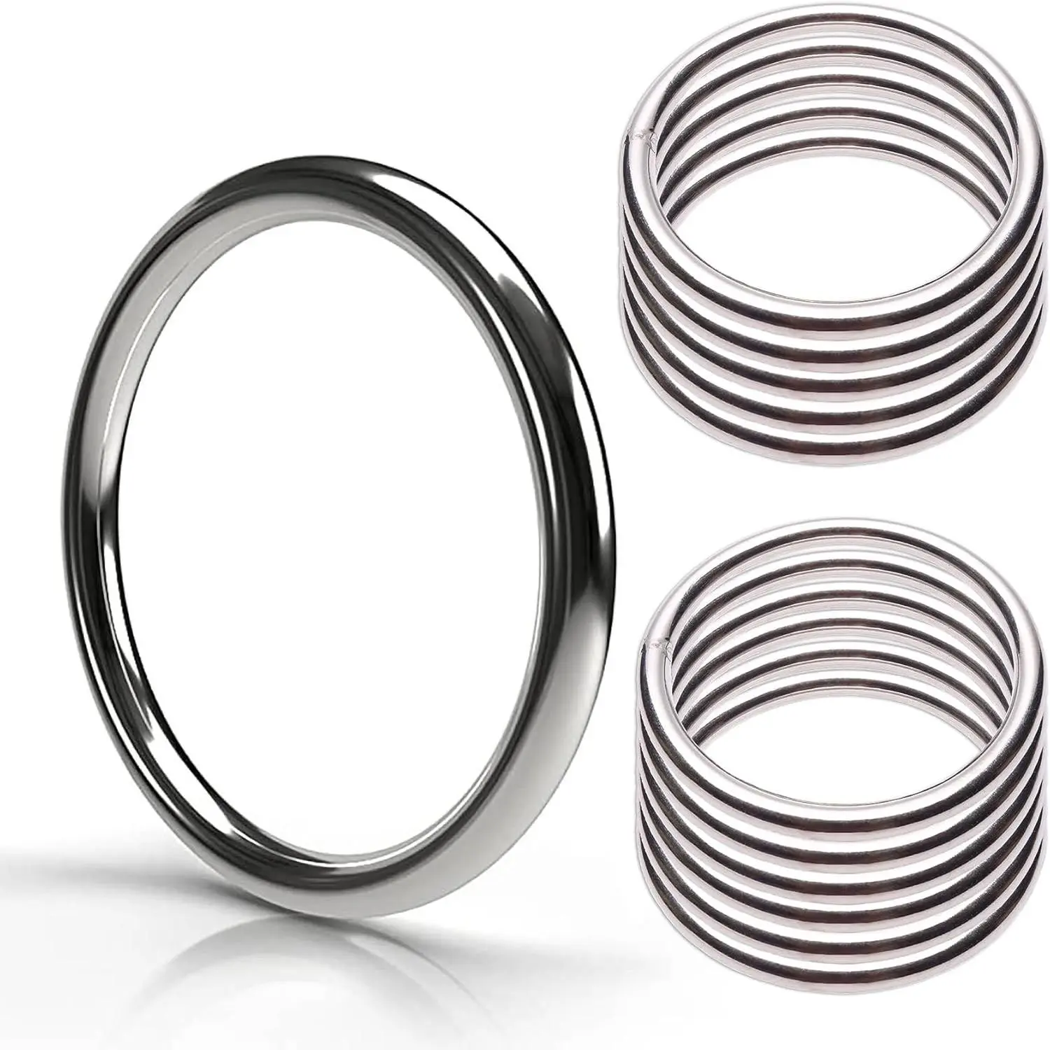 12 Pcs 2 Inch Metal Macrame Rings & Hoops for DIY Crafts Dream Catcher Plant Hanger Dog Collar Centerpiece Table Decorations