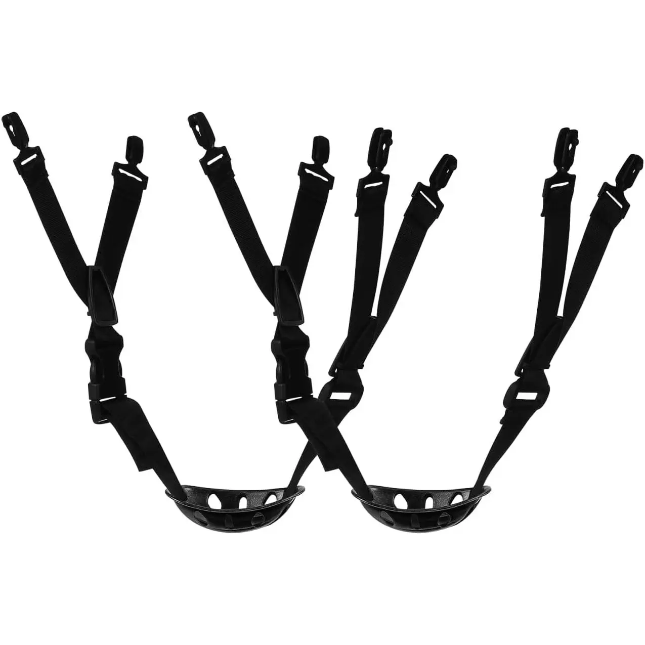 2-Pack Adjustable 4-Point Fix Elastic Hard Hat Chin Strap, Secure Hold Replacement for Construction Accessories, Hard Hat Wear Safety Gear