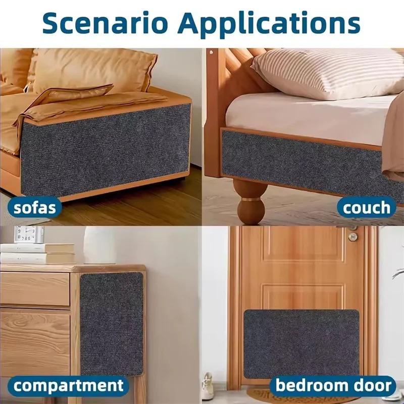 Cat Scratcher Sofa Protector Cats Scratcher Pad Board Protection Trimmable Self-adhesive Carpet DIY Cat Scratch Mat
