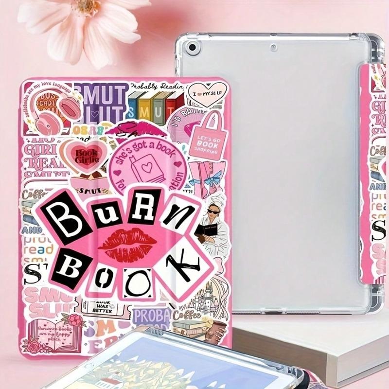 Personalized Collage Pattern Tri-Fold Flip Case with Pen Slot & Stand, Shockproof Lightweight Premium Protection Smart Cover for iPad 10/11th Gen/10.2"/Pro 11" & Galaxy Tab S9 FE+ 12.4" Series