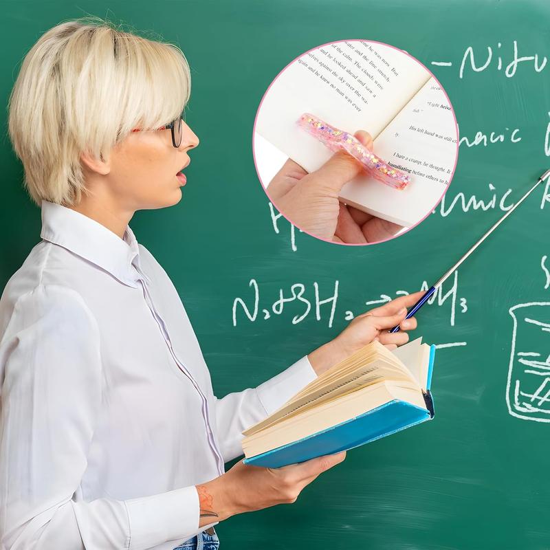 Transparent Thumb Book Holder, 1 Count Thumb Ring Book Page Holder, Personalized Thumb Bookmark, Book Accessories for Teachers & Book Lovers