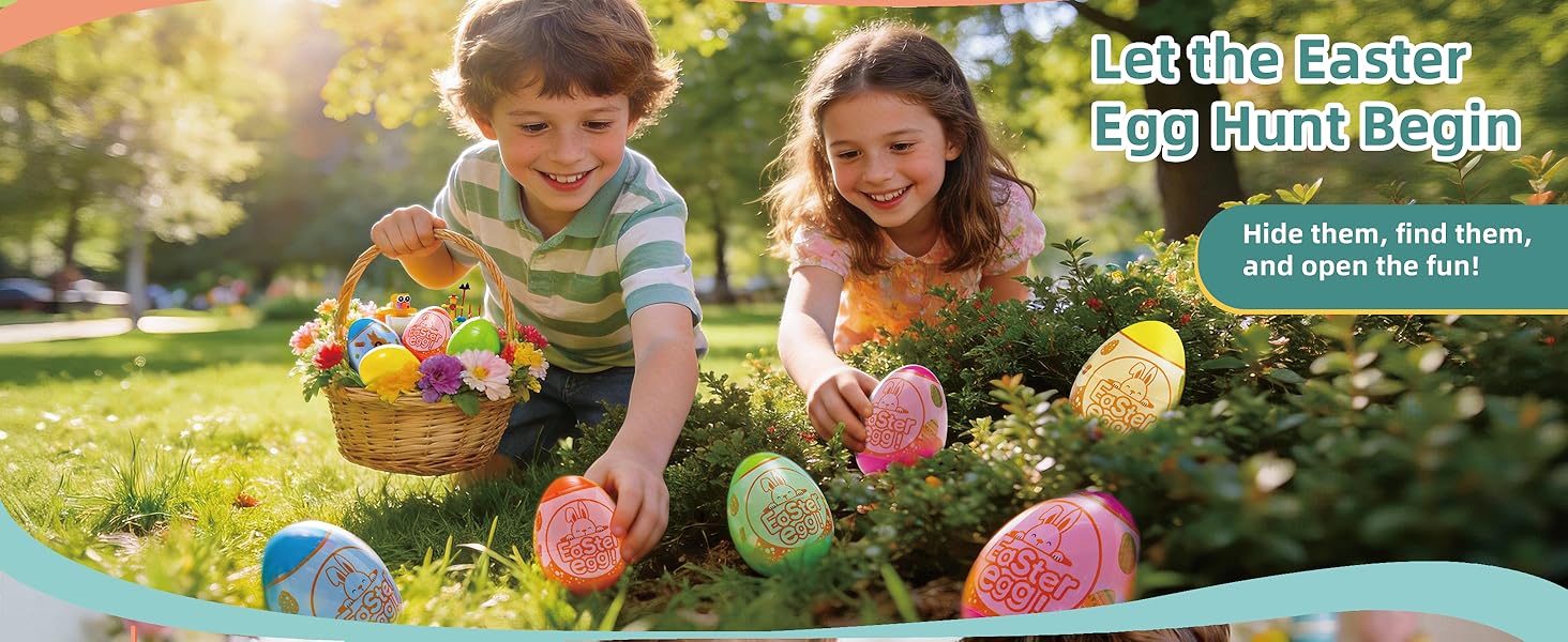 Prefilled Easter Eggs with 12 Packs Bunny Building Blocks Sets – 12 in 2 Easter Basket Stuffers Building Toys, Includes Rabbit, Butterfly, Carrot, Flower, Party Favors Gifts for Kids Boys Girls 6+