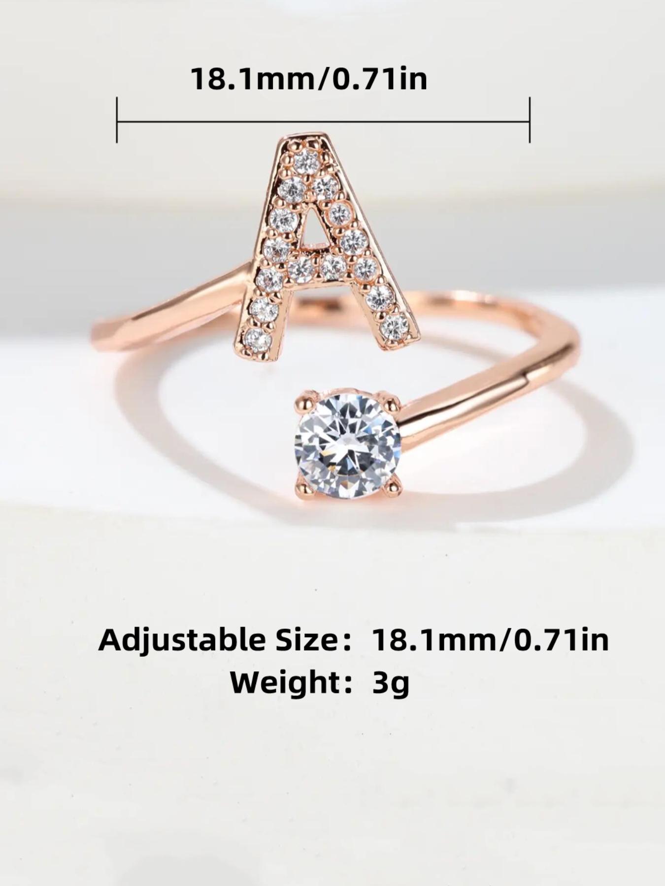 Summer 2026 Creative Letter Cuff Ring For Women Girls Adjustable Open Ring Fashion Jewelry Accessories L27