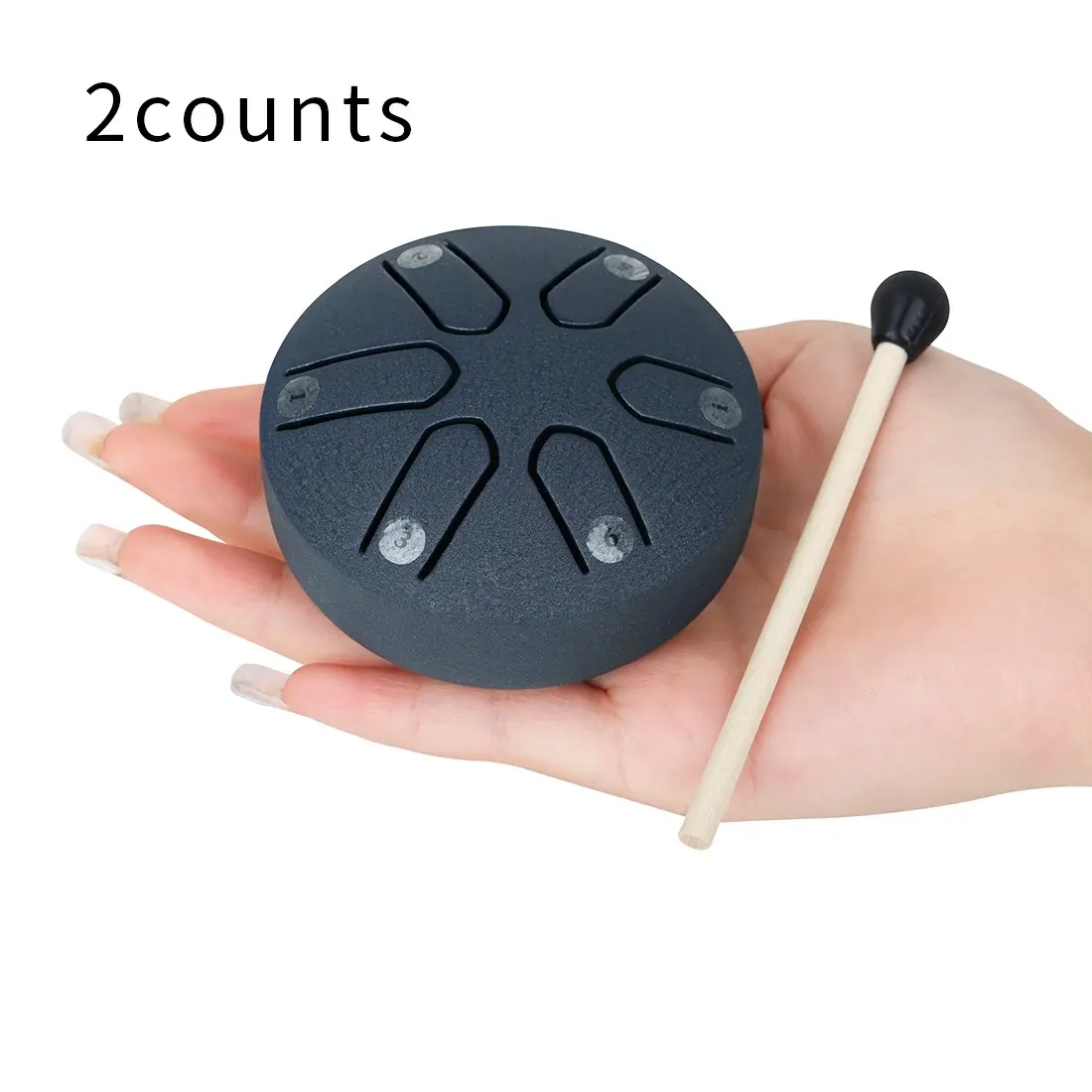 Pocket Drum C Key 3 Inch 6 Notes Carbon Steel Material Mini Ethereal Drum, Portable Music Instrument, Ideal for Beginners & Enthusiasts