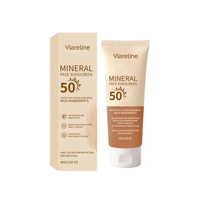 Facial Sunscreen Cream, Hydrating Feel, Moisturizing, Non-Greasy, Lightweight, Perfect for Summer Outdoor Use, Protective Formula, Lightweight SPF