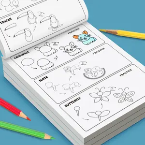 Step by Step How to Draw Everything for Kids: Easy Drawing and Coloring Book, Fun Toddler Sketching Workbook, Early Learning Art & Craft Activity for Beginners, Kindergarten Guided Drawing Practice
