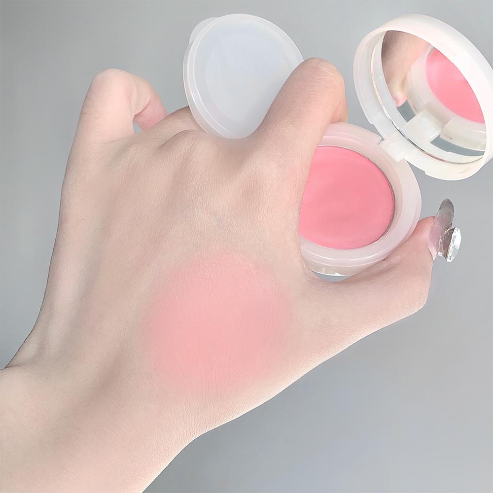 Long Lasting Air Cushion Blush, Single Color Makeup Blusher Palette, Suitable for All Skins, Cosmetic, Lightweight Natural Look