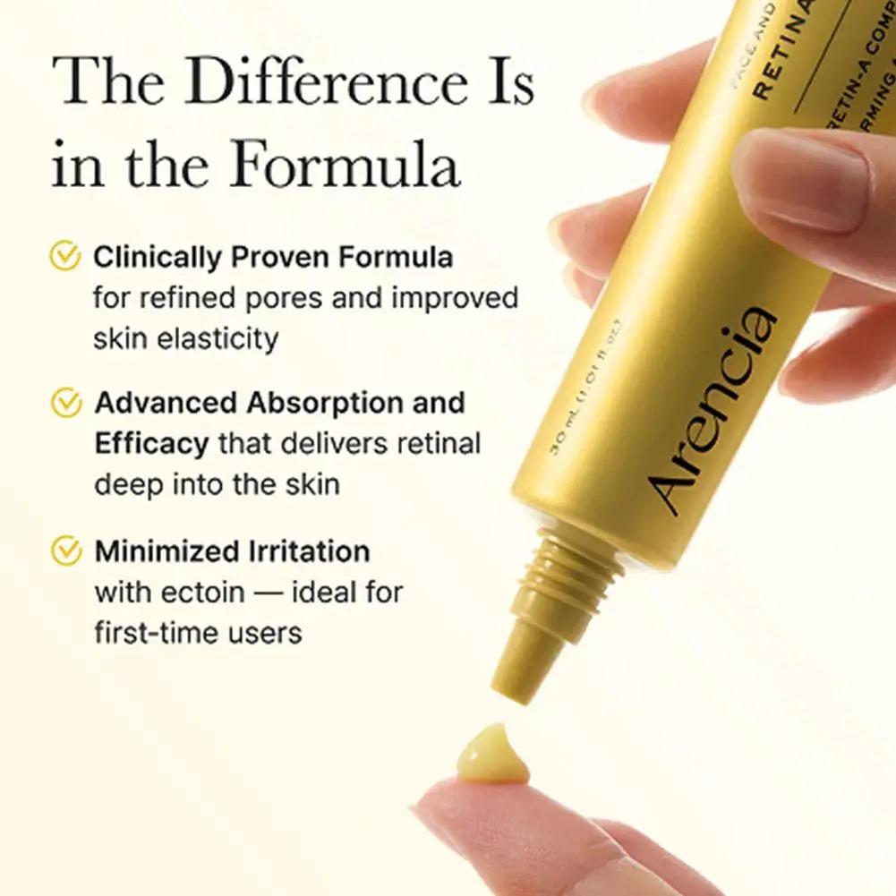 Arencia Retinol Anti-aging Face Cream Booster Shot Tightening Brightening Light Lines Strengthen Skin Barrier