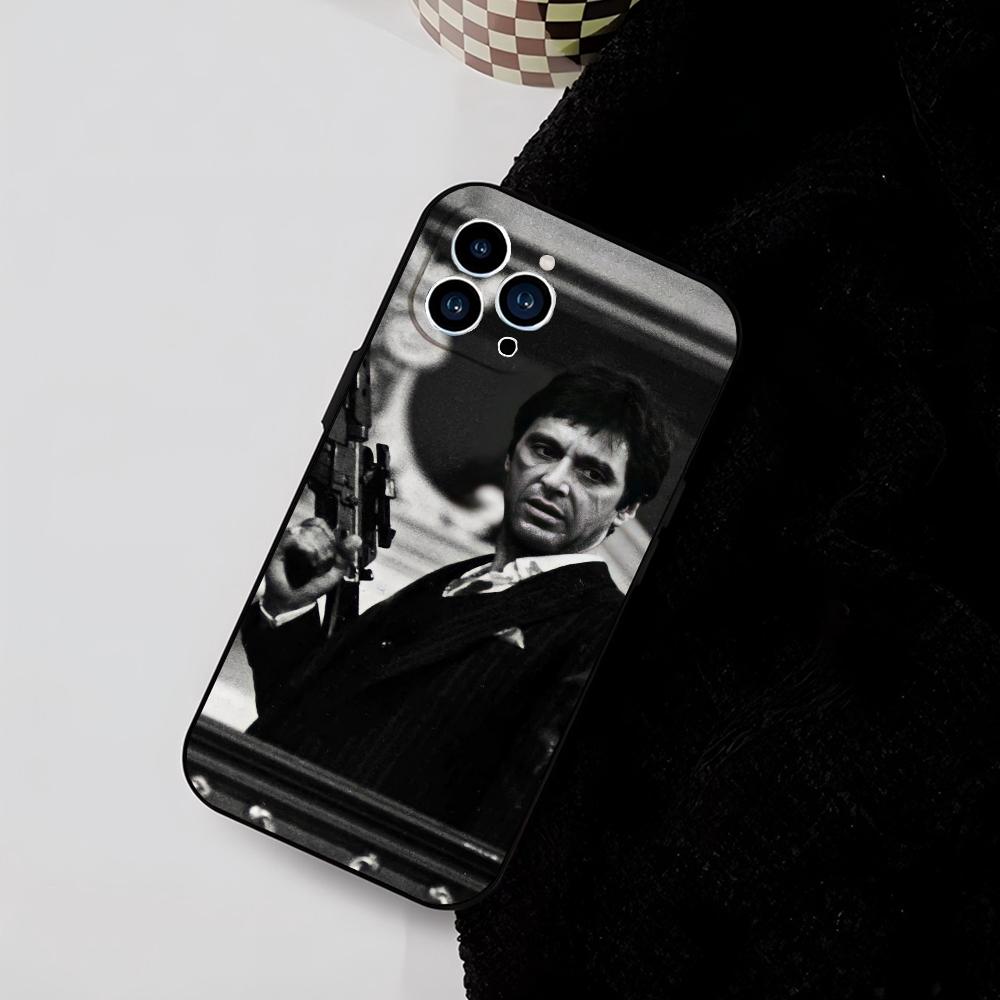 Fashion S-Scarface Phone Case Silicone Soft For IPhone 17 16 15 14 13 12 11 Plus Pro Max Plus Samsung Galaxy S26 S25 S24 S23 S22