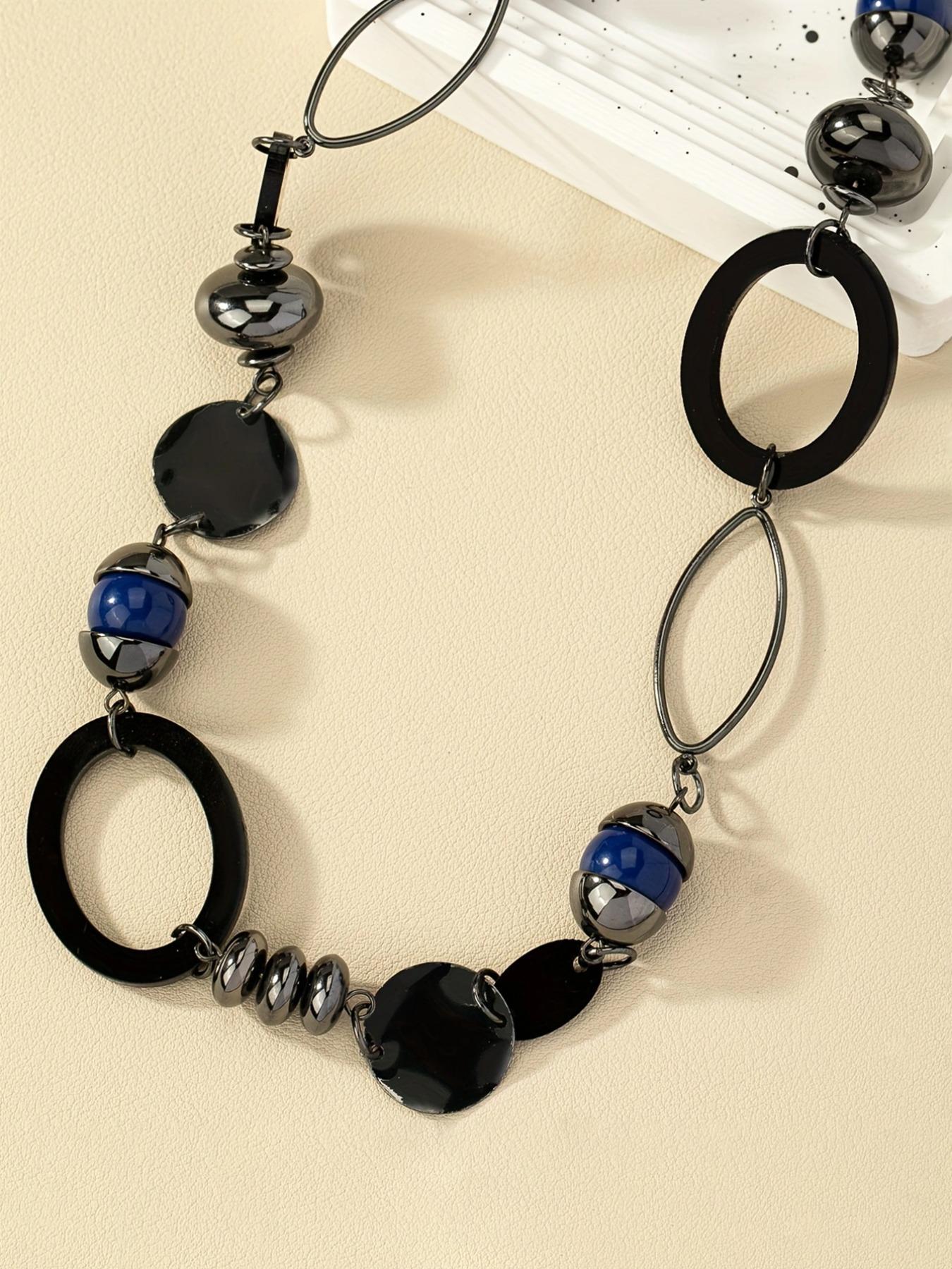 Vintage Geometric Design Pendant Necklace for Women & Girls, Western Style Jewelry for Party, Daily Clothing Decor, Trendy All-match & Exquisite Jewelry for Birthday Gift, Exquisite Chain Jewelry