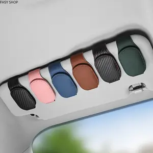 3-in-1 Car Sun Visor Clip, Car Accessories for Glasses, Cards, Receipts & Parking Tickets - Multi-Purpose Auto Interior Tidy with Strong Clamping Force Ideal for Highway Travel, Daily Driving