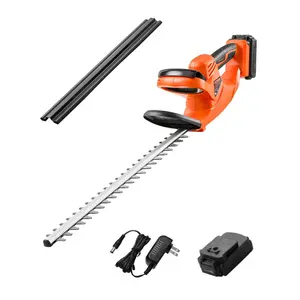 VEVOR Electric Hedge Trimmer, 1200 RPM, Cordless Hedge Trimmer for Low Branch, 20V 2A Battery, Bush Trimmer with 20 in Dual Action Blade Secure Design, Gardening Trimmer for Yard Lawn Care