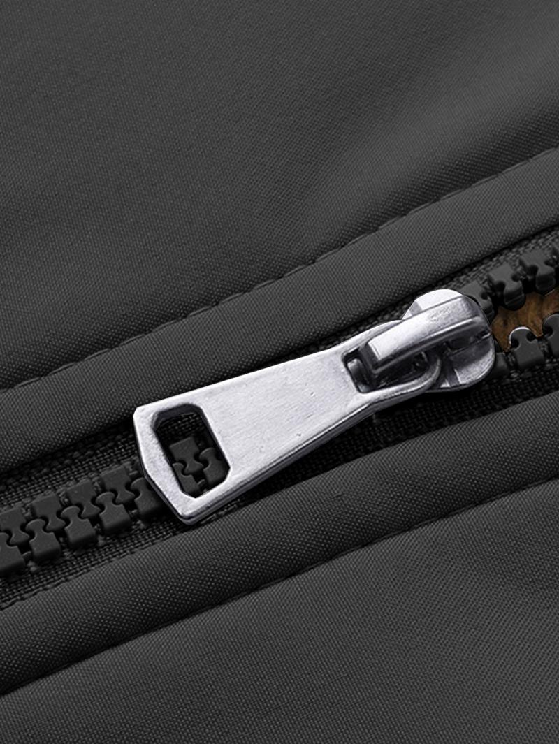 Men's Fleece Lined Thickened Jacket Winter Warmth Coat with Stand Collar, Full Zip，Windproof Outer Shell, Side Pockets, Elastic Cuffs & Hem for a Snug Fit, Ideal for Casual Outings, Outdoor Adventures & Daily Wear，Menswear Tops Long Sleeve