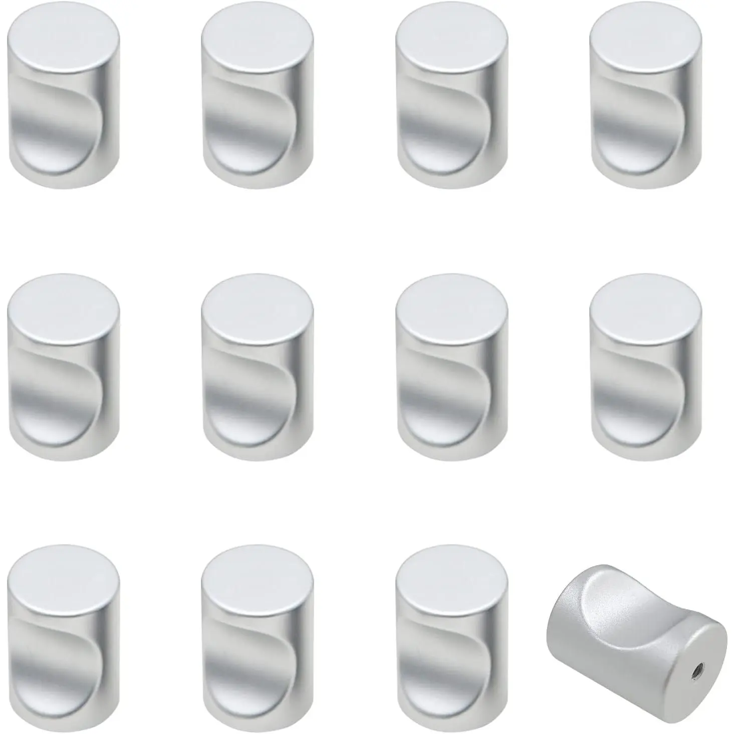 12 count  Cylinder Drawer Pulls Wardrobe Knobs Modern Cylindrical Handle Minimalist Cabinet Handle  for Cabinet Dresser ()
