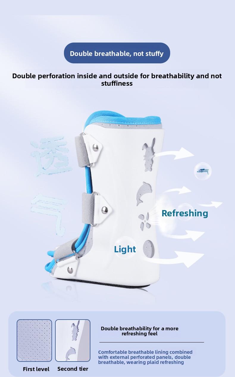 Children's ankle fixation brace, ankle support device, children's foot inversion and eversion support device