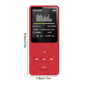 mp3 music player Bluetooth-compatible    Lossless Portable Fm Radio External Ultra-thin Student Sports Walkman   Recorder