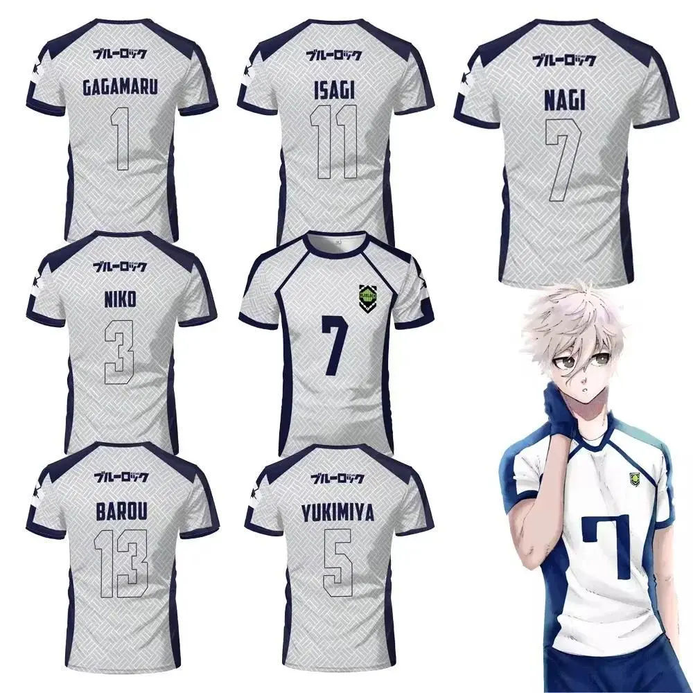 Anime Anime Soccer Jersey T-shirt Cosplay T Shirt Women Men O-neck Short Sleeve Harajuku Kids Tshirt Graphic Tees Shirts