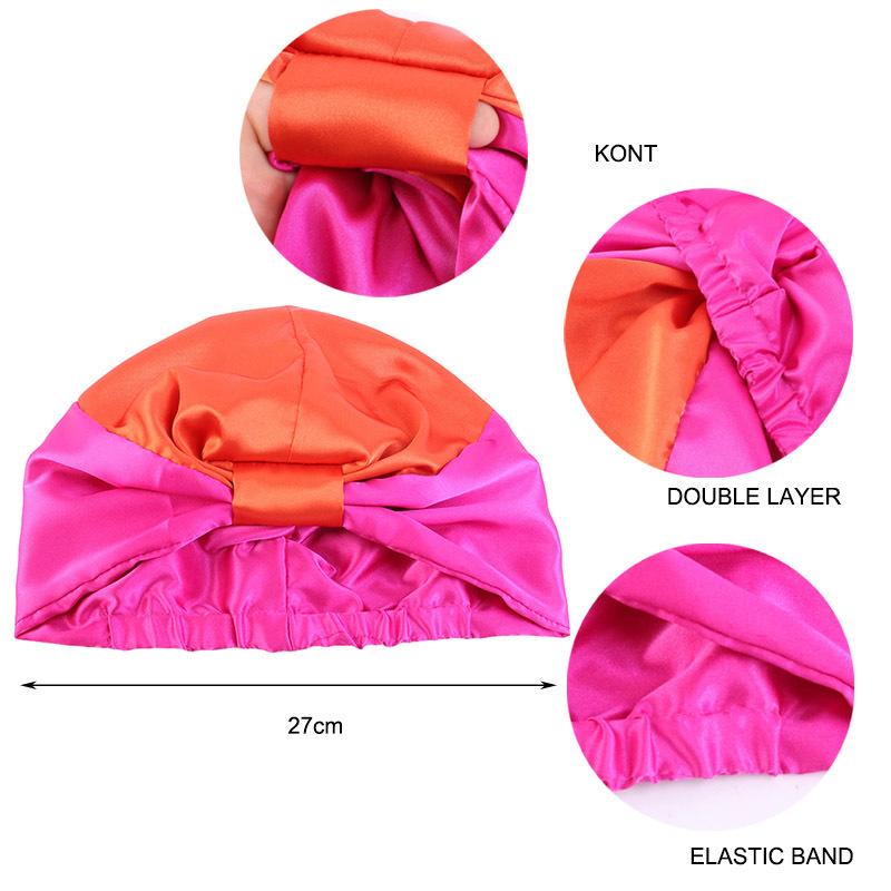 Satin Double Layer Sleep Cap, Chemo Cap Hair Loss Head Wrap