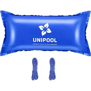 Pool Pillow for Above Ground Pool 4 x 8 Ft, Winterize Pool Closing Kit Winter Pool Cover Pillow, Ultra Thick & Durable Resistant 0.4mm PVC Material Air Pillow for Winterizing(2x16.5ft Rope)