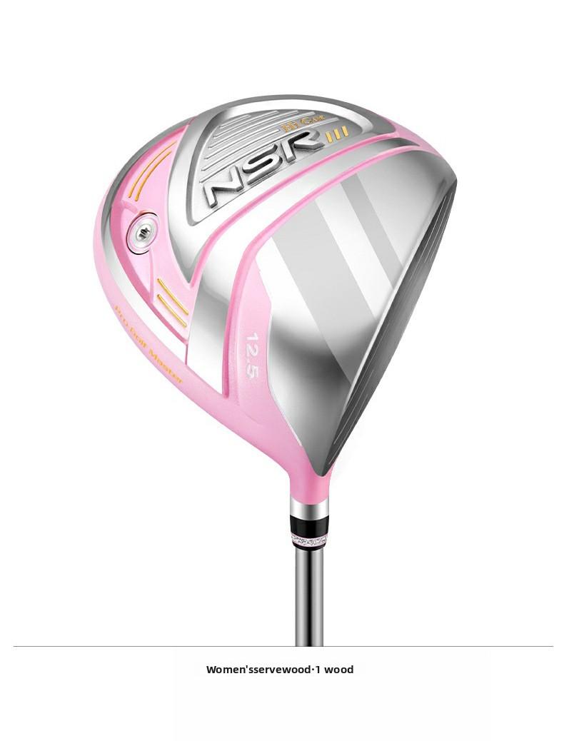 Women's Golf Clubs: Titanium Driver (No.1) and Fairway Woods (No.3 & 5) - Carbon Shafts, High-COR Design