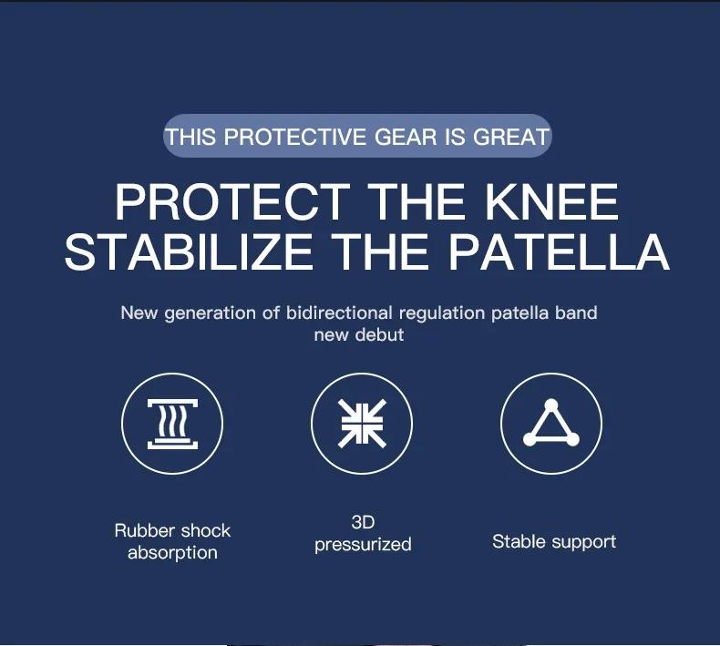 1 Piece Knee Patellar Tendon Knee Support Strape Brace Adjustable Shock Absorption Compression Knee Pad Sleeve for Basketball