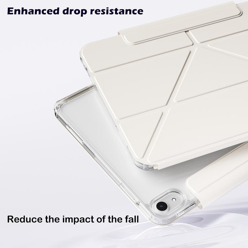 KENKE 2 in 1 Detachable Acrylic Tablet Case with Clasp, Auto Sleep/Wake Tablet Protective Cover, Tablet Casing, Tablet Accessories Compatible with iPad