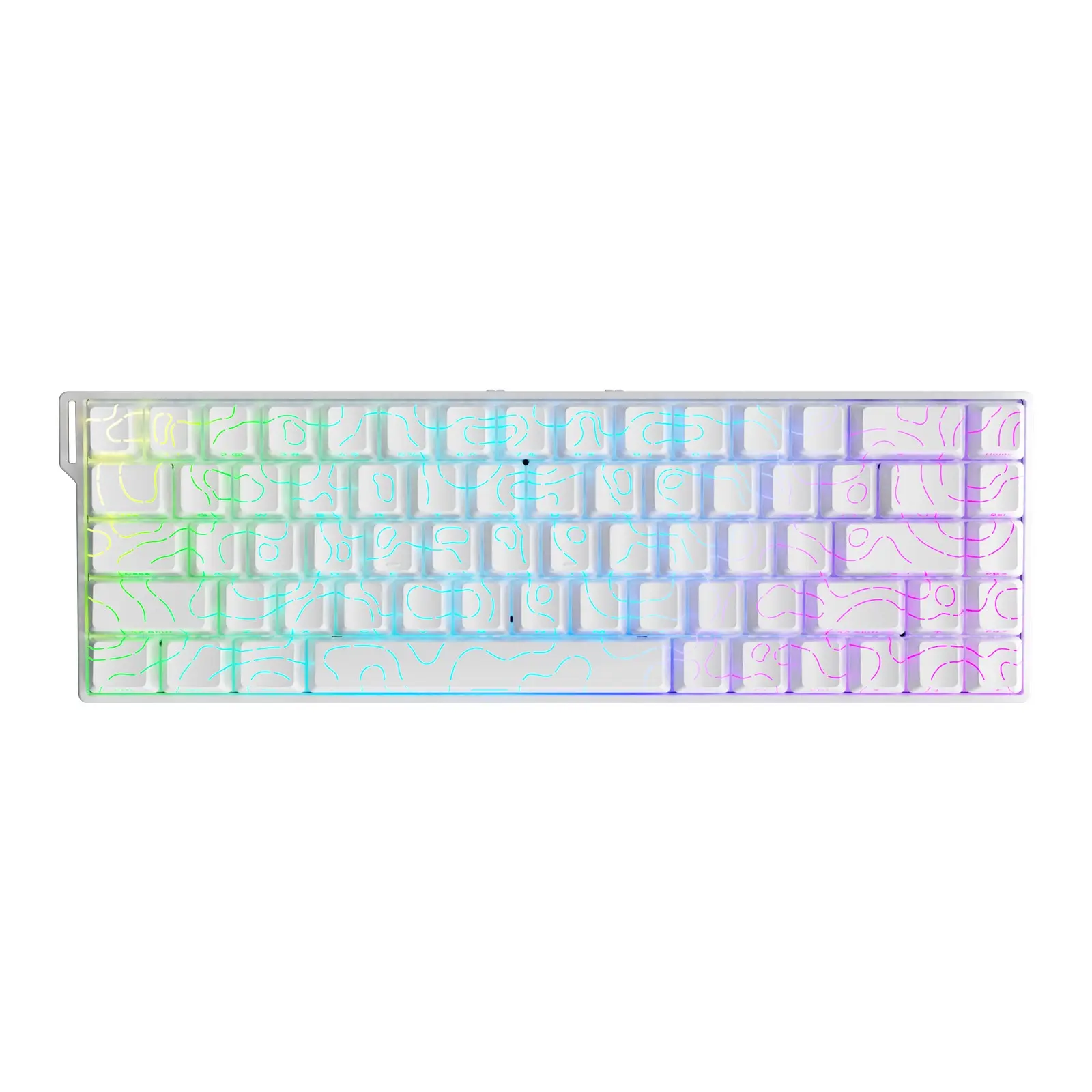 AJAZZ 65% layout AK680 V2 e-sports game specific Gaming Keyboard wired magnetic switch Illuminated Mechanical Keyboard ice island switch 68 key compact RGB DIY support multiple systems suitable for FPS e-sports games and office