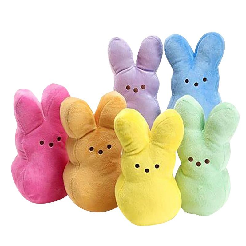 15cm Cute Peeps Bunny Plushie Multiple Colors Stuffed Toy Collectible