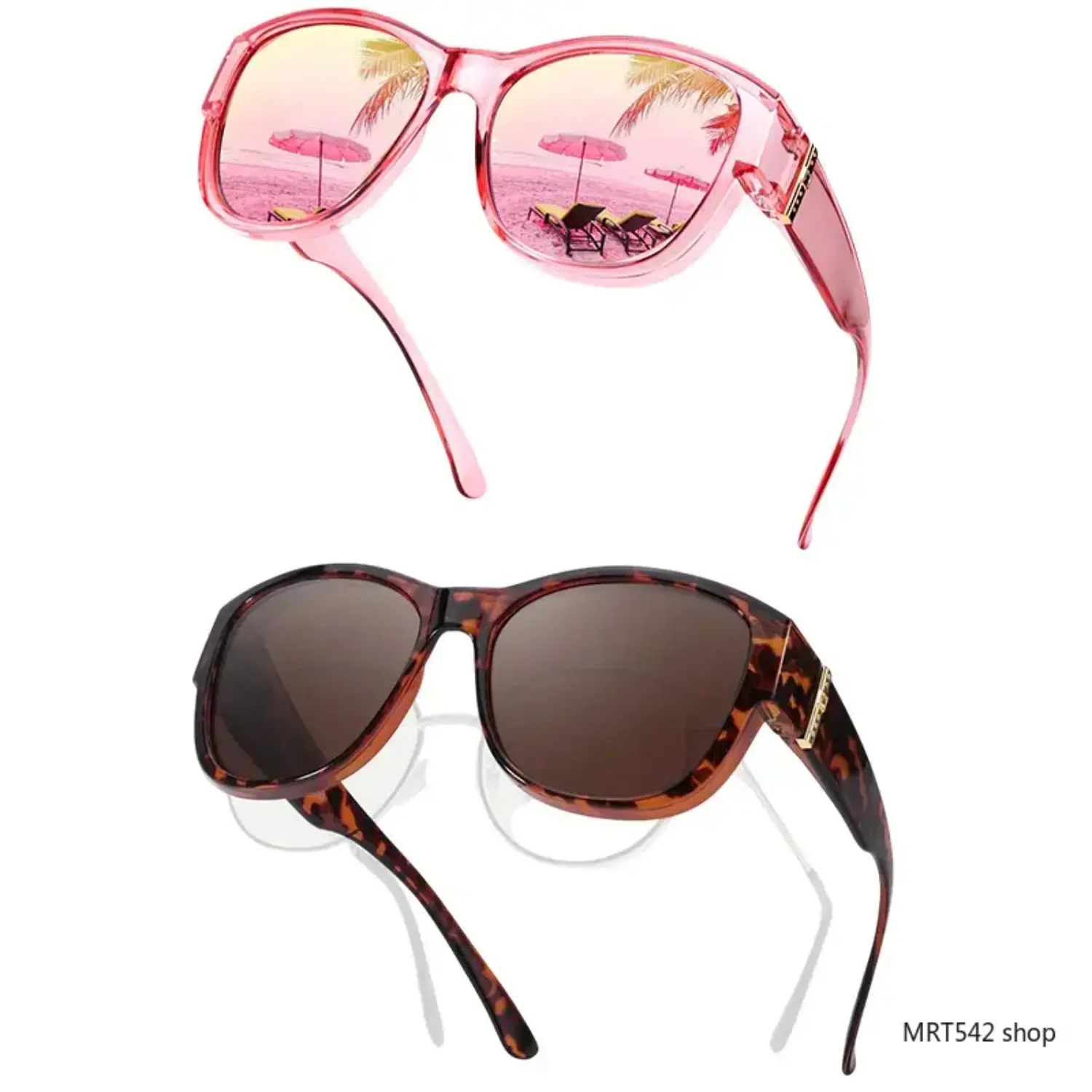 2026 Polarised Fit Over Sunglasses for Women | UV400 Protection & Lightweight TR90 Frame | Can Be Worn Over Prescription Glasses | Trendy Anti-Glare Design Perfect for Daily Wear, Driving & Outdoor Activities,summerwins