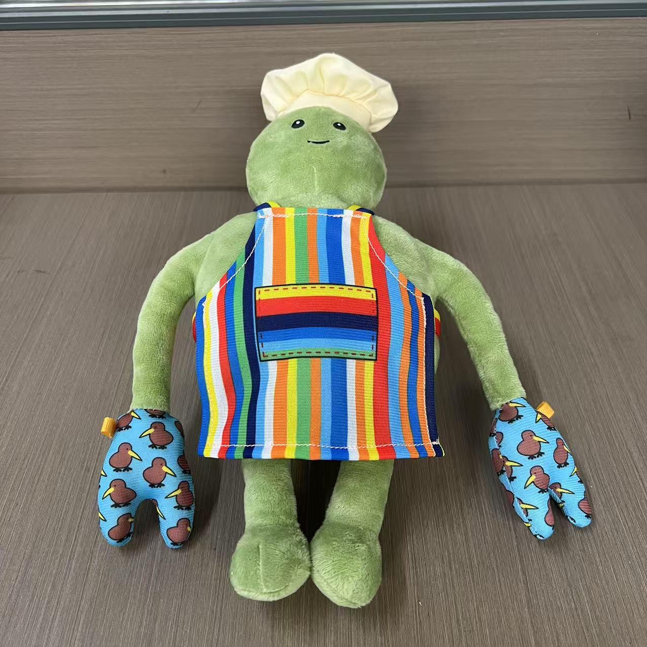 Anime Tiny Chef Show Plush Toy Cartoon Animation Suffed Doll Wearing Apron Collection Plushie Toy Kid Birthday Christmas Gifts