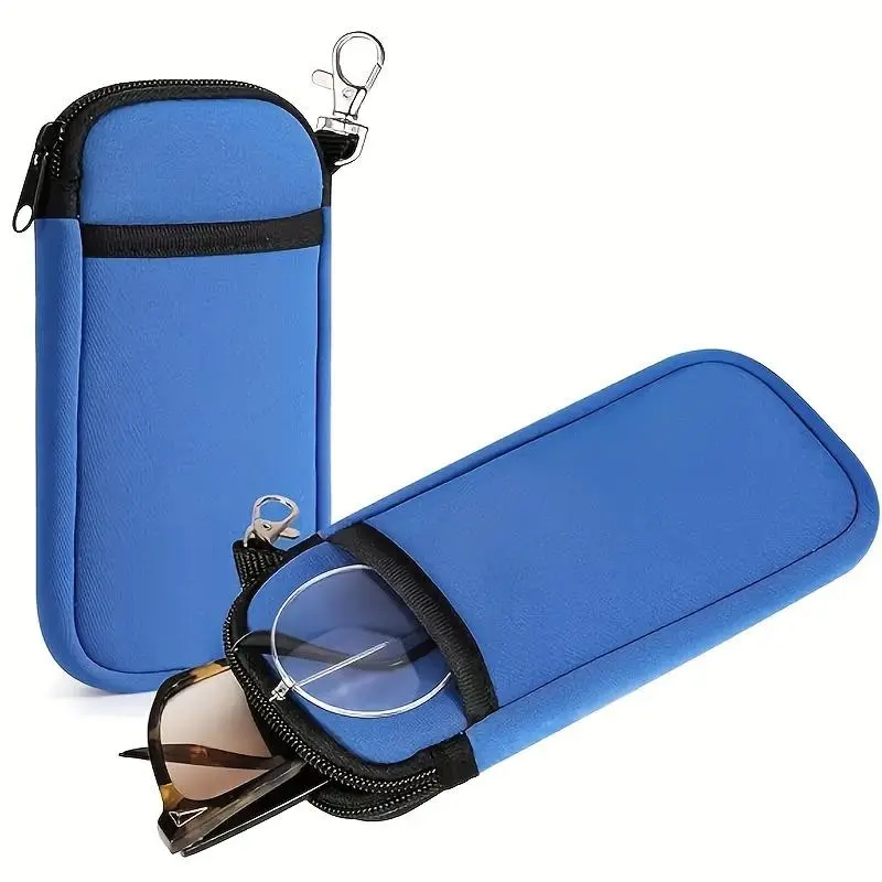 Portable Sunglasses Case, 1 Count Sunglasses Storage Bag, Glasses Case, Home Organizer for Sunglasses, Earphones, Bank Card