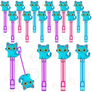24 Pcs Blue Cat Mini Bubble Wands Party Supplies Favors Decorations Kawaii Bubble Sticks for Anime Theme Birthday Party Fan Meeting Goodie Gift Bag Outdoor Activity