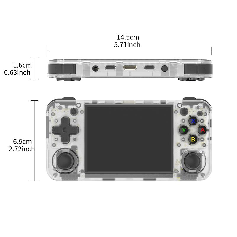 Anbernic Rg35xx H Handheld Game Console, 3.5 Inch IPS Screen, 64GB Storage, 3300mah Battery, HDMI & TV Output, Vibration Motor