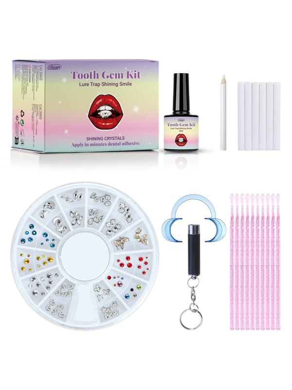 Brilliant Tooth Jewelry Set for Dental Decoration, Easy Installation, Attractive and Durable Teeth Accessories for All Occasions