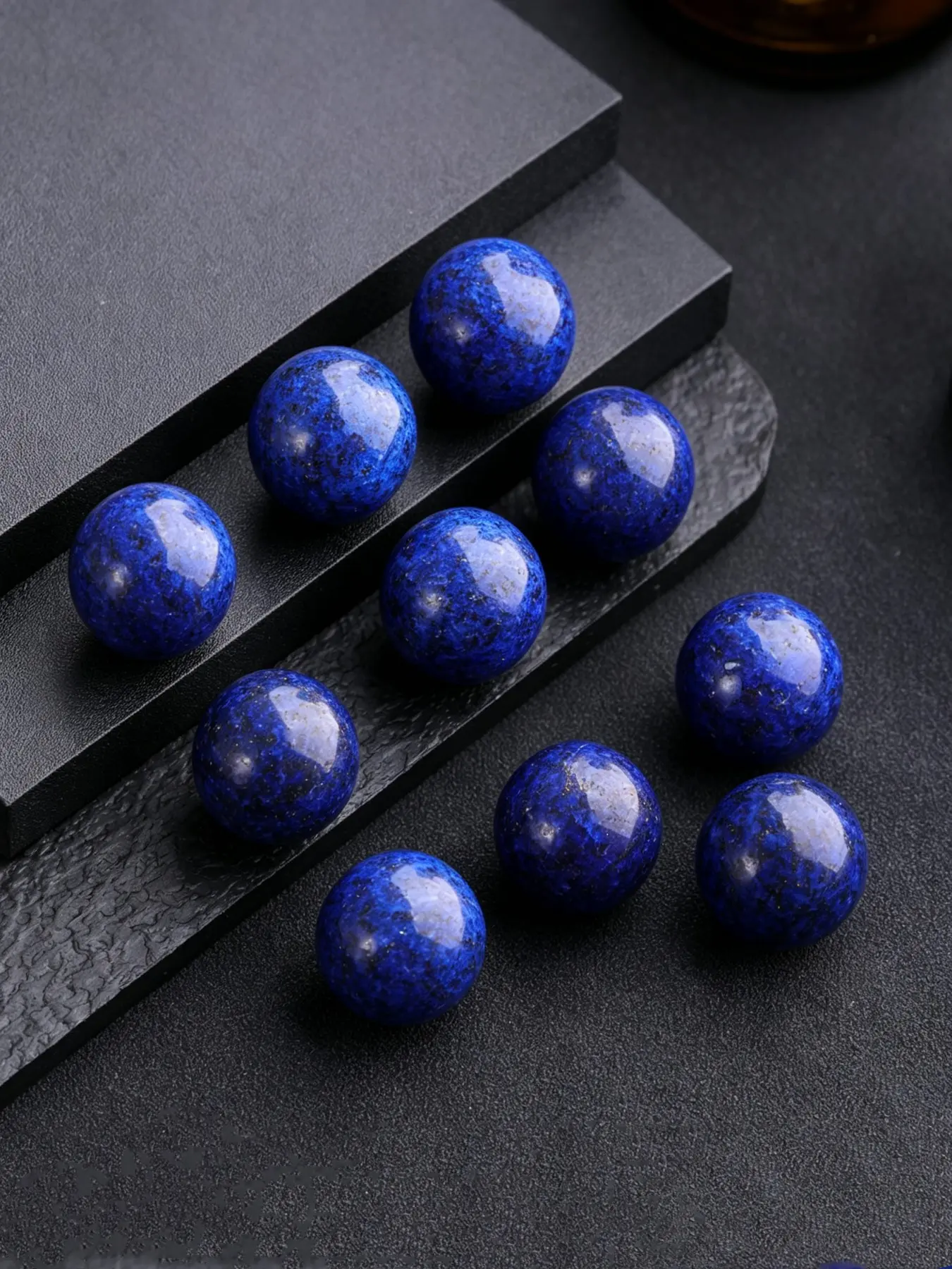 10pcs 20mm Feng Shui Balls, Lapis Lazuli & Crystal Orbs, Home Decor, Party Decoration, DIY Jewelry Accessories, Garden & Fish Tank Ornament, Yoga Meditation Gift