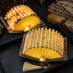 Antique DIY Fan Shaped Book Lantern Student Handmade Material Package National Style Atmosphere Nightlight Ins