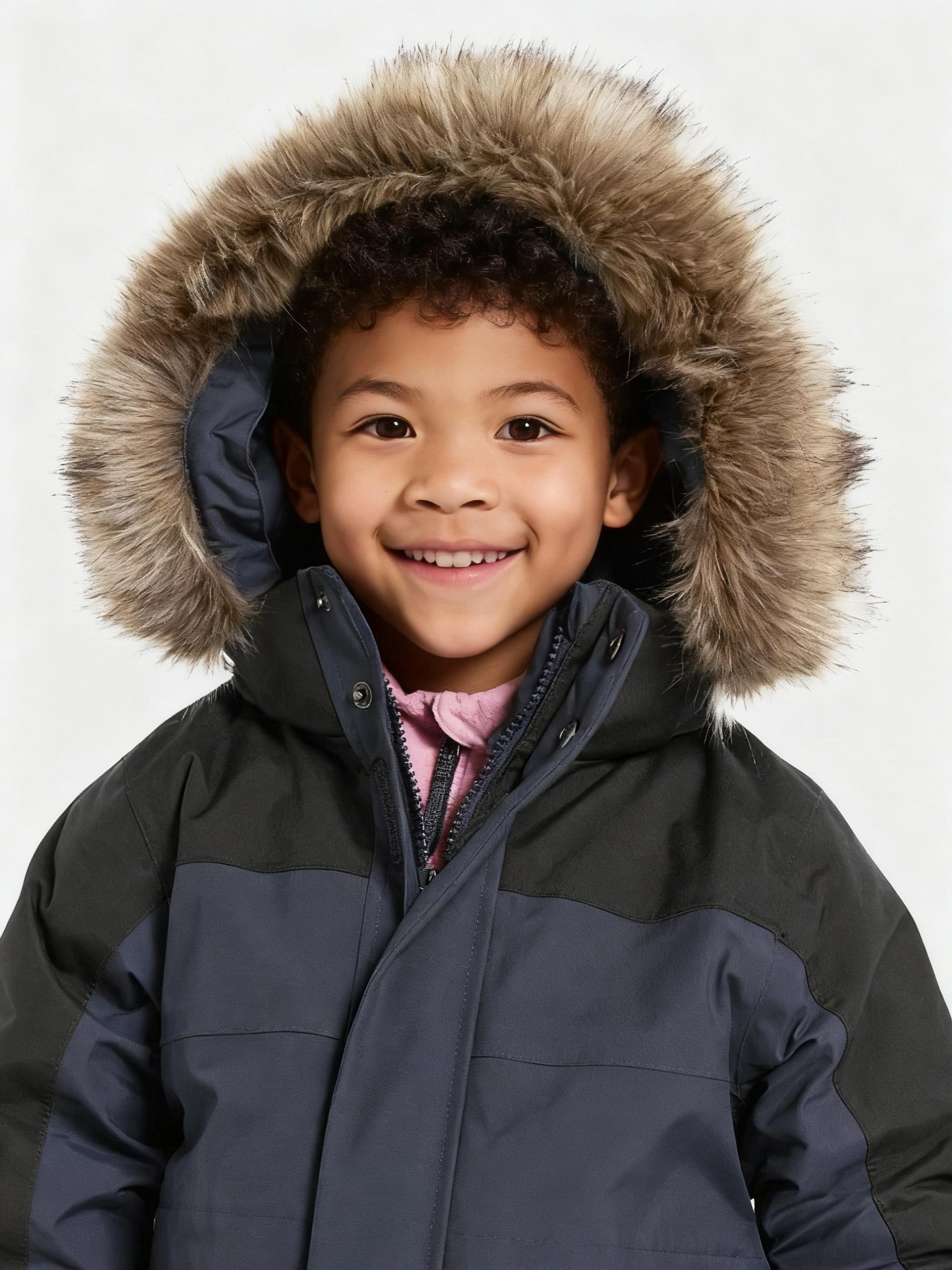 (New)[Windproof Snowsuit] Kids' Winter Ski Jumpsuit, Windproof Loose-Fit Snowsuit with Zipper Design 3-14 Years Old Boys and Girls Outdoor Warmth waterproof warm