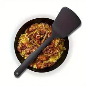 High Temperature Resistant Nylon Cooking Spoon Spatula Utensils Dense Stem Soup Spoon Spatula for Meat, Kitchen Accessories