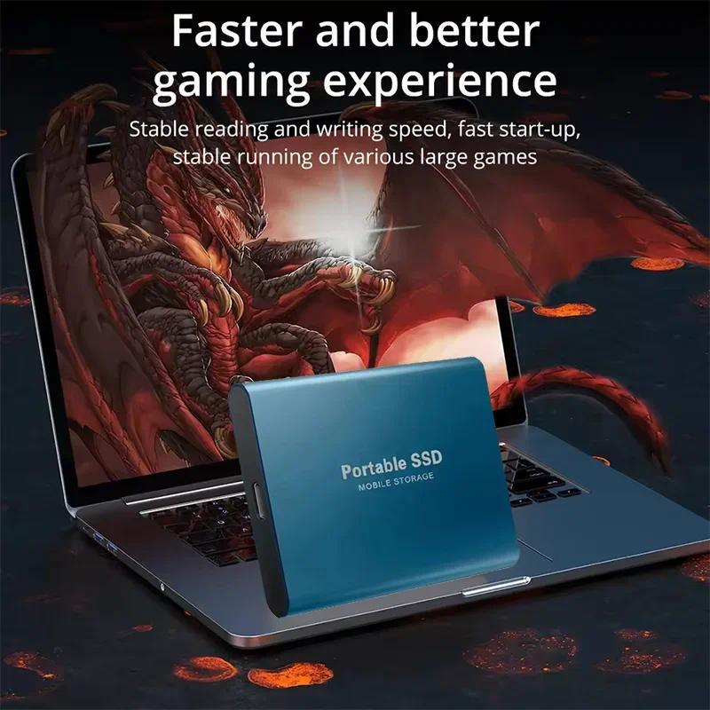 New External Hard Drive 2TB Portable SSD 4TB High-Speed Hard Disk 128TB Mass Mobile Solid State Drive USB3.1 for Laptops/PC/MAC