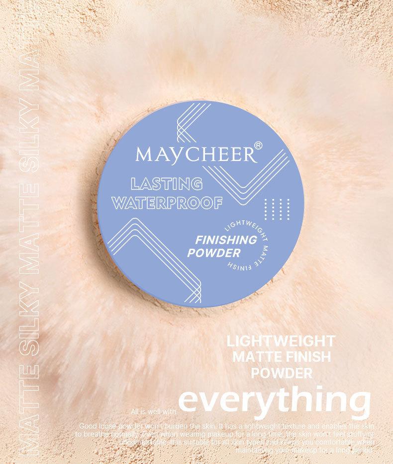 MAYCHEER Long-lasting waterproof makeup setting powder matte concealer makeup setting oil control
