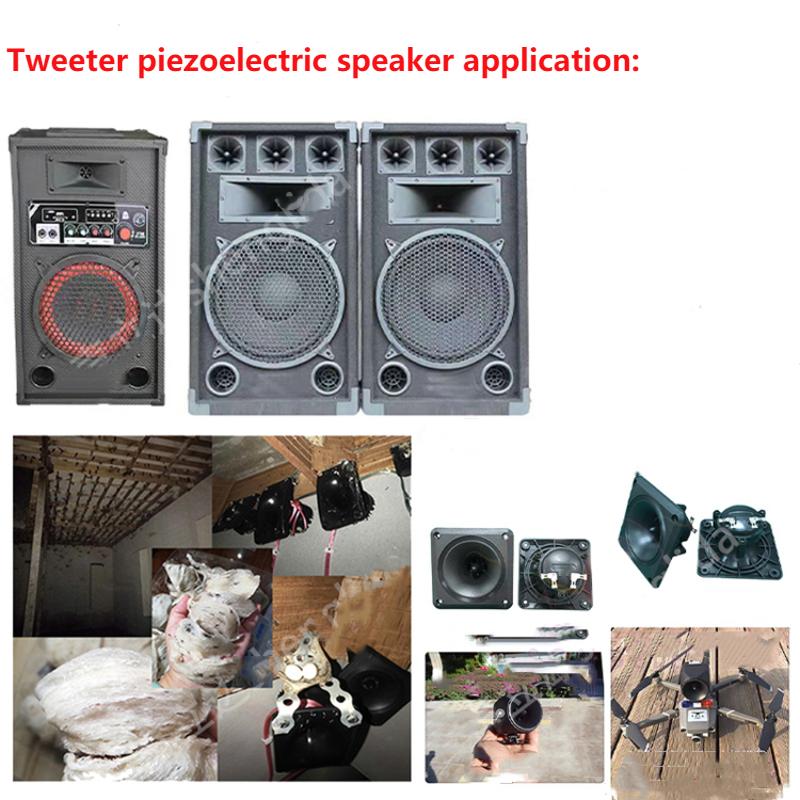 2Pcs 4 Inch Tweeters Speaker Piezoelectric Tweeter 100W Ceramic Buzzer Treble Audio Speaker Treble Piezo Stage Loudspeake performance driver active molded rack 2Pcs 4 Inch Tweeters Speaker Piezoelectric Tweeter 100W Ceramic Buzzer Treble Audio Speaker Treble Piezo Stage Loudspeake performance driver active molded rack
