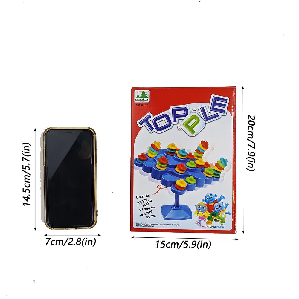 Balance Stack & Play Puzzle Toy, 1 Set Leisure Parent-child Interactive Game, Educational Stacking Desktop Toy, Festival Party Toy, Colorful Stacking Blocks