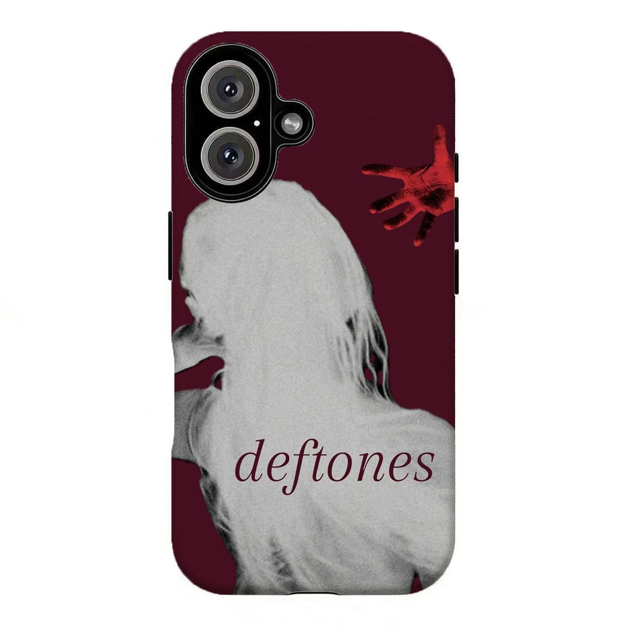 FL-Vintage Deft0nes Collage Phone Case,Dark Y2K Nu Metal Band Tough Case For iPhone 11 12 13 14 15 16 17 Pro Max for Samsung S21 S22 S23 S24 S25 S26-Gift for her/him/fans