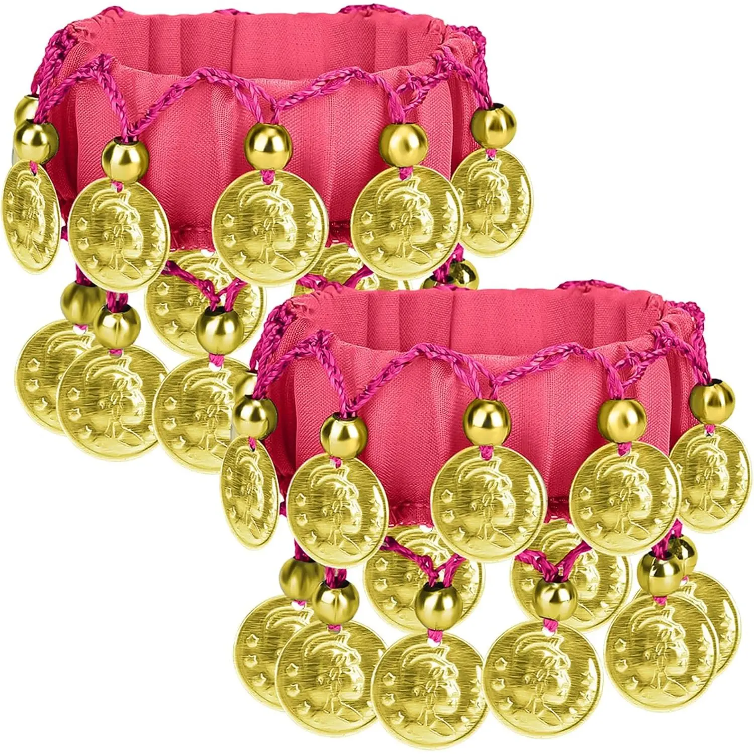 Dance Wrist, Stretchy Chiffon  Dancing Bracelets with  for Performances Holiday Costume Accessories